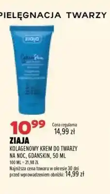 Drogerie Natura Kolagenowy krem do twarzy na noc Gdanskin Ziaja oferta
