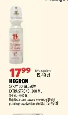 Drogerie Natura Spray do włosów Hegron extra strong oferta