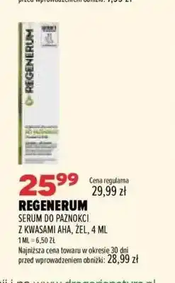 Drogerie Natura Serum do paznokci z kwasami AHA żel Regenerum oferta