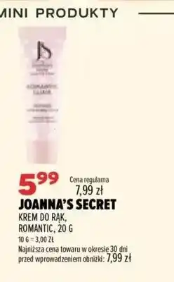 Drogerie Natura Krem do rąk Romantic Joanna's Secret oferta