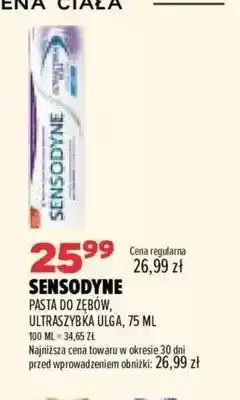 Drogerie Natura Pasta do zębów Ultraszybka Ulga Sensodyne oferta
