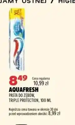 Drogerie Natura Pasta do zębów Triple Protection Aquafresh oferta