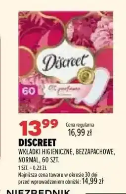 Drogerie Natura Wkładki higieniczne bezzapachowe Normal Discreet oferta