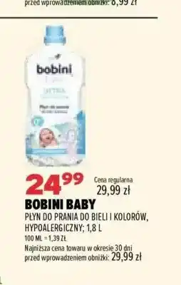 Drogerie Natura Płyn do prania do bieli i kolorów hypoalergiczny Bobini Baby oferta