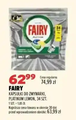 Drogerie Natura Kapsułki do zmywarki Platinum Lemon Fairy oferta