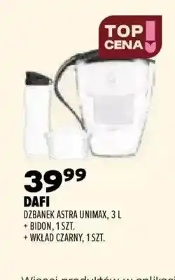 Drogerie Natura Zestaw dzbanek Astra Unimax 3 l + bidon + wkład czarny Dafi oferta
