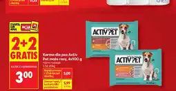 Biedronka Karma dla psa Activ Pet małe rasy 4-pak oferta