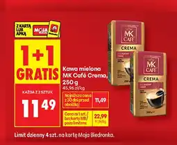 Biedronka Kawa mielona MK Café Crema oferta