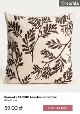 Homla Poszewka Camiro bawełniana z haftem 45x45 cm Homla oferta