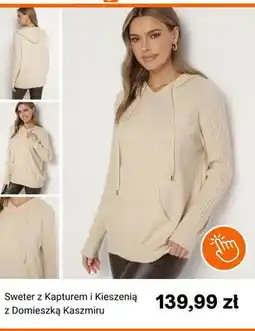 Born2be Sweter z kapturem i kieszenią z domieszką kaszmiru Born2be oferta