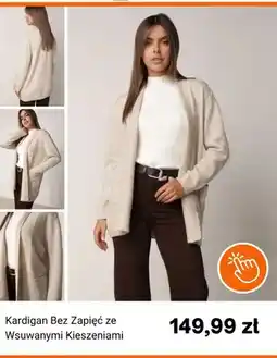 Born2be Kardigan bez zapięć ze wsuwanymi kieszeniami oferta