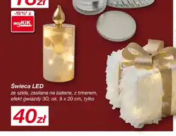 KiK Świeca LED ze szkła oferta