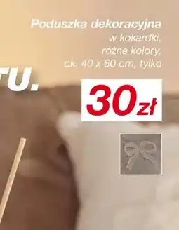 KiK Poduszka dekoracyjna w kokardki 40x60 cm oferta
