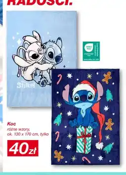 KiK Koc 130x170 cm Disney Stitch oferta