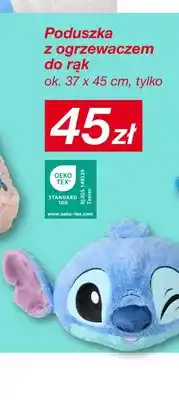 KiK Poduszka z ogrzewaczem do rąk 37x45 cm Disney Stitch oferta
