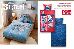 KiK Pościel z aksamitu 2-częściowa 160x200 cm 70x80 cm Disney Stitch oferta