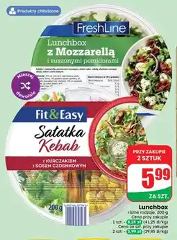 Dino Sałatka Kebab z kurczakiem i sosem czosnkowym Fit & Easy oferta