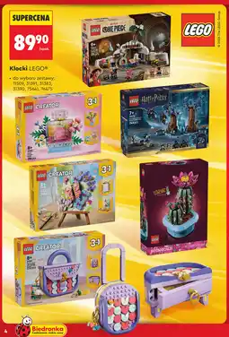 Biedronka Klocki LEGO (do wyboru zestawy: 11509, 31391, 31383, 31390, 75641, 76475) oferta