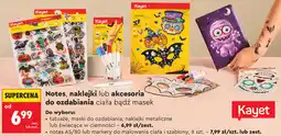 Biedronka Notes, naklejki lub akcesoria do ozdabiania ciała bądź masek Kayet oferta