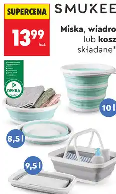 Biedronka Miska, wiadro lub kosz składane Smukee oferta