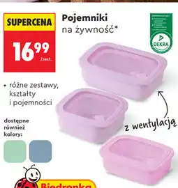 Biedronka Pojemniki na żywność oferta