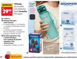 Biedronka Aquaphor Wkłady do butelki lub dzbanka bądź butelka filtrująca oferta