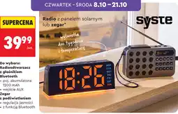 Biedronka Radio z panelem solarnym lub zegar Syste oferta