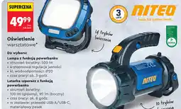 Biedronka NITEO Oświetlenie warsztatowe oferta