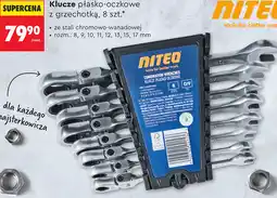 Biedronka Klucze płasko-oczkowe z grzechotką Niteo oferta