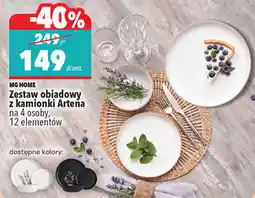 Biedronka MG HOME Zestaw obiadowy z kamionki Artena na 4 osoby oferta