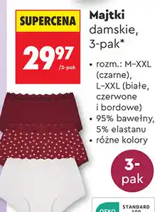 Biedronka Majtki damskie, 3-pak oferta