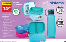 Biedronka sistema Butelka lub pudełko na lunch oferta