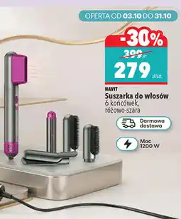 Biedronka HAVIT Suszarka do włosów 6 końcówek, różowo-szara oferta