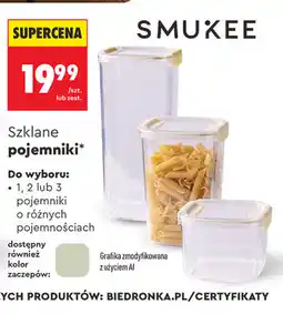 Biedronka Szklane pojemniki oferta