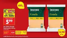 Biedronka Ser żółty Gouda Światowid, 400 g oferta