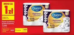 Biedronka PAPIER TOALETOWY QUEEN SUPREME, 9 ROLEK oferta