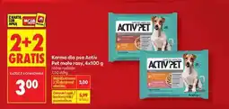 Biedronka Karma dla psa Activ Pet małe rasy, 4x100 g oferta