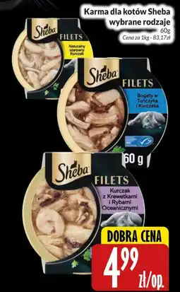 Hala Wola Karma dla kotów Sheba wybrane rodzaje oferta