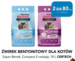 AquaelZOO Żwirek Bentonitowy dla Kotów Super Benek, Compact Line oferta