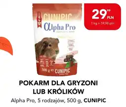 AquaelZOO Pokarm dla gryzoni lub królików Alpha Pro, 5 rodzajów, CUNIPIC oferta