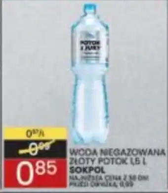 Woda niegazowana Złoty Potok 1,5 L