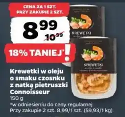 Netto Krewetki w oleju o smaku czosnku z natką pietruszki Connoisseur oferta