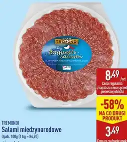 ALDI Tremondi Salami międzynarodowe oferta