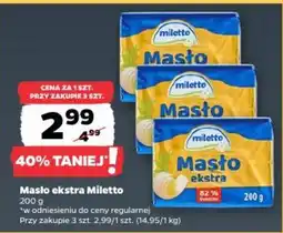 Netto Masło ekstra Miletto oferta