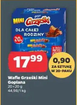 Netto Wafle Grzeński Mini Goplena oferta