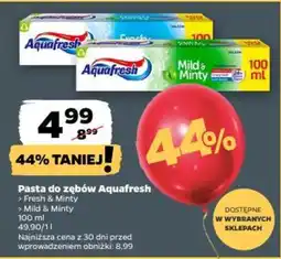 Netto Pasta do zębów Aquafresh Mild & Minty oferta