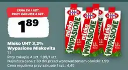 Netto Mleko UHT 3,2% Wypasione Mlekovita oferta
