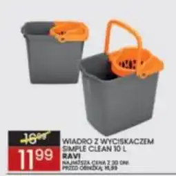 Wafelek Wiadro z wyciskaczem Simple Clean 10 L RAVI oferta