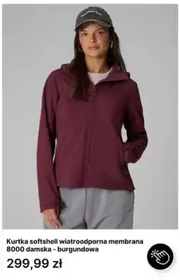 4F Kurtka softshell wiatroodporna membrana 8000 damska - burgundowa 4F oferta