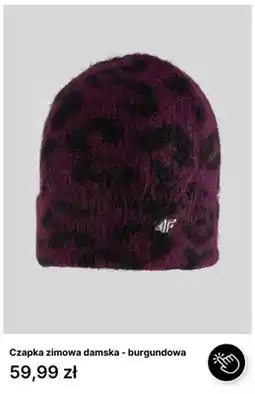 4F Czapka zimowa damska burgundowa 4F oferta